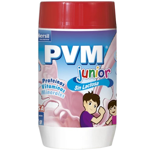 PVM JUNIOR SIN LACTOSA FRESA POLVO X 460 G - Ecofarma